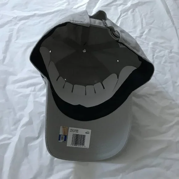 NEW Nike Heritage 86 Cotton Cap Penn State Lion Head Logo Adjustable Gray Hat - Picture 10 of 11